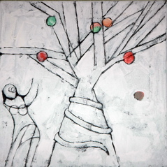 Ève et l'arbre de la connaissance / Eve and the Tree of Knowledge / 23x23cm